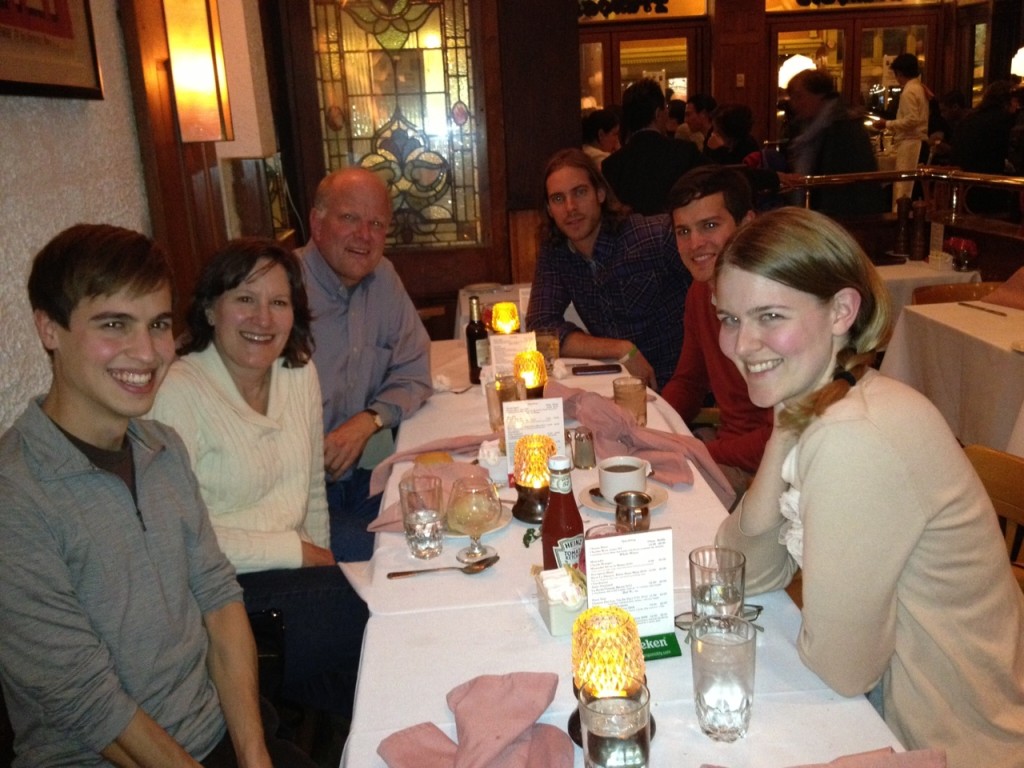 A family dinner in D.C.